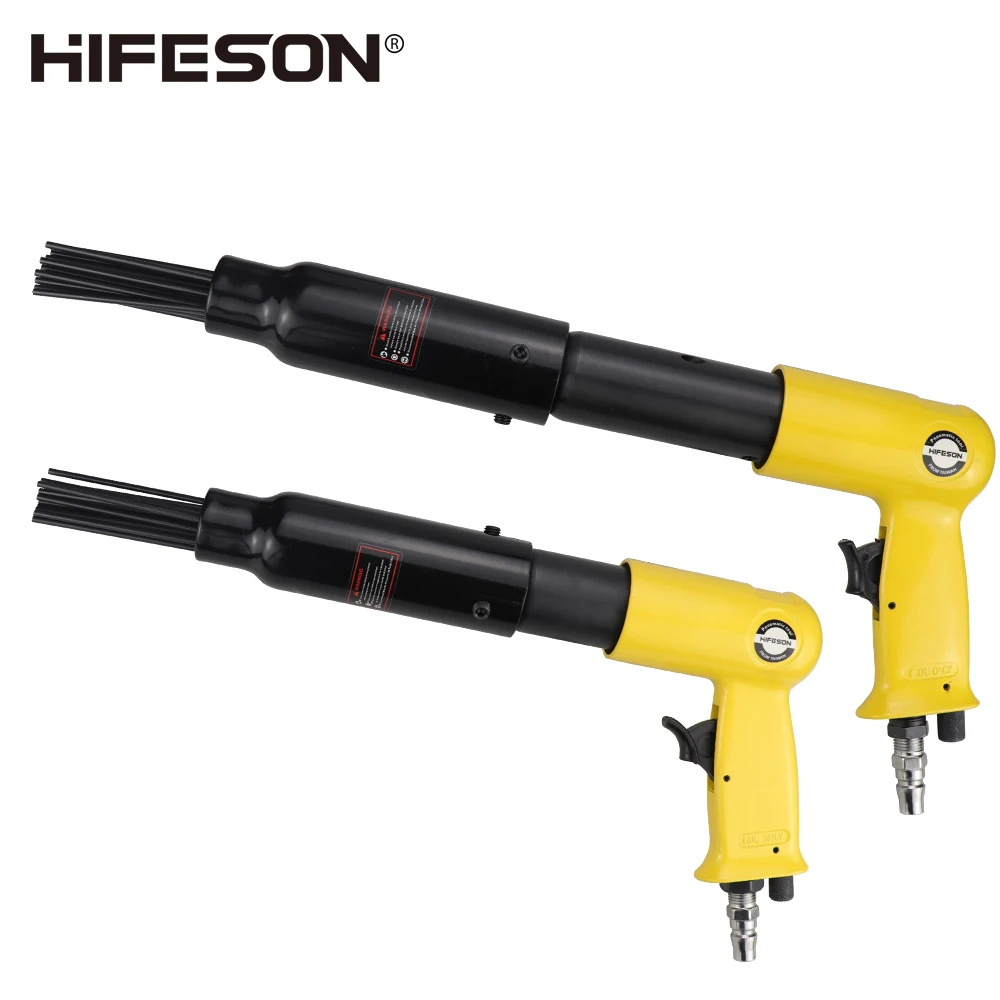 Air Pneumatic Multi-Needle Scaler Tool Pistol Grip Rust Removal Slag Corrosion Remover Deburrs Professional Power Tools - 1420