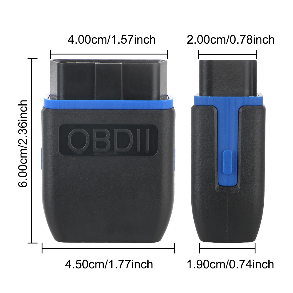 OBD2 Scanner Mini Wireless Bluetooth 4.0 Diagnostic Scanner Car Code Reader For iOS Android and Windows ELM327 V1.5 Car OBD II 6