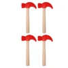 4 Pcs Hammer Wooden Simulation Toy Kids Children Pretend Repair Tools Baby Educational for Early 3