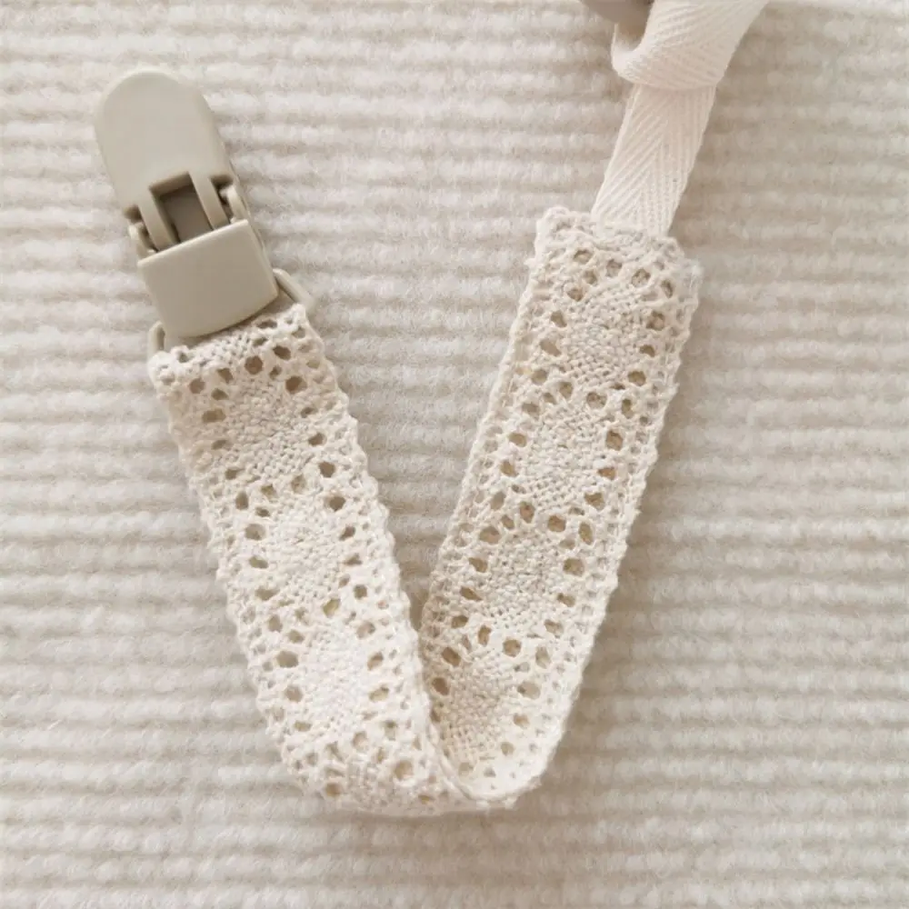 Lace Baby Cloth Pacifier Chain Floral Adjustable Soother Holder Dummy Clips Teether Toys Straps Nipple Holder Clips Children