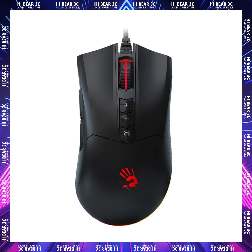 

Bloody ES9 Pro Gaming Mouse Dynamic RGB FPS Pc Gamer Low Delay Wired Mouse Ergonomics Pc Gamers Mouse For Pc Laptop Office Gifts