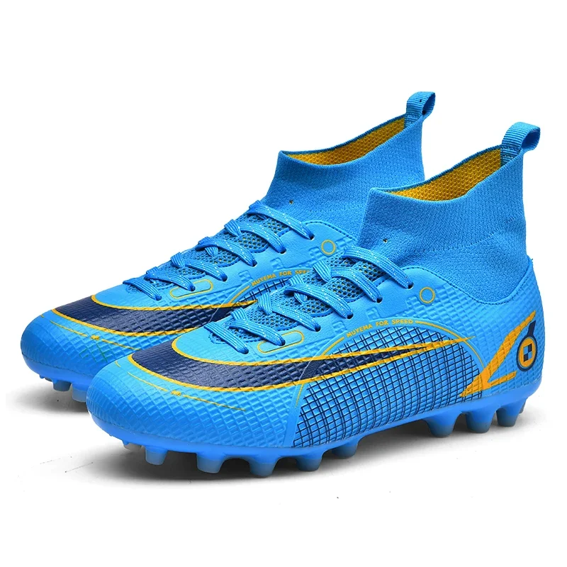 Męskie buty piłkarskie Society Futsal Korki Halowe Turf Treningowe Unisex Outdoor Sportowe Buty piłkarskie do kostki Wysoka jakość Dopasowanie_voghion.com