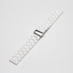 Premium Sport Replacement Wristband - 20mm Adjustable Strap - 20mm (White)