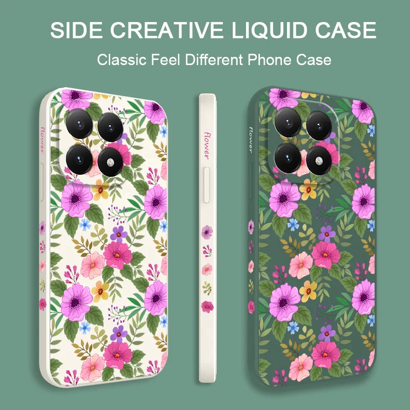 Spring Pattern Silicone Phone Case Cover