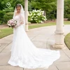 SwanSarah Wedding Dress Long Sleeve Detachable Train Sweetheart Appliques Mermaid Bride Gown customized N384 Vestido De Novia 5