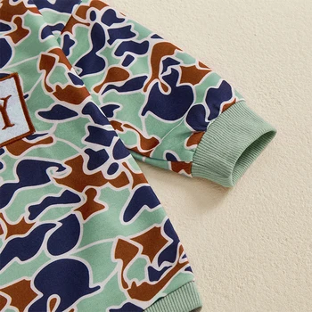 Toddler Boys Winter Overalls Baby Long Sleeve Hooded Jumpsuit Infant Casual Striped Romper with Pockets 2