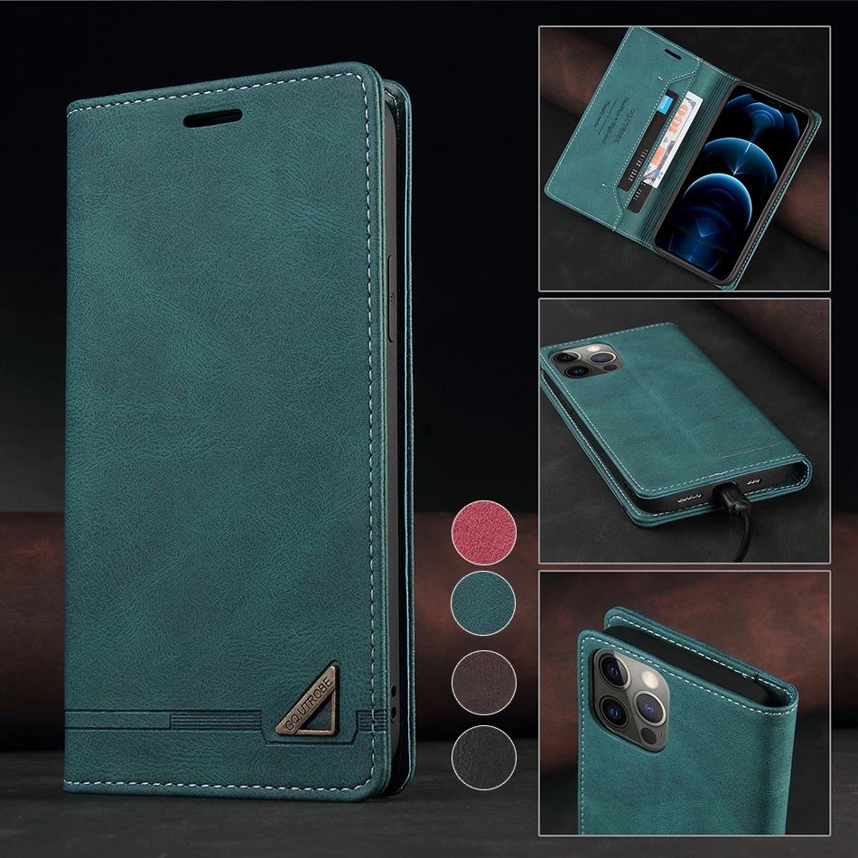 Anti-theft Wallet Case For Samsung Galaxy Note 20 Ultra S22 Plus S21 FE S20 S10 S9 S8 Note8 Note9 A03S Phone Brush Leather Cover waterproof phone pouch