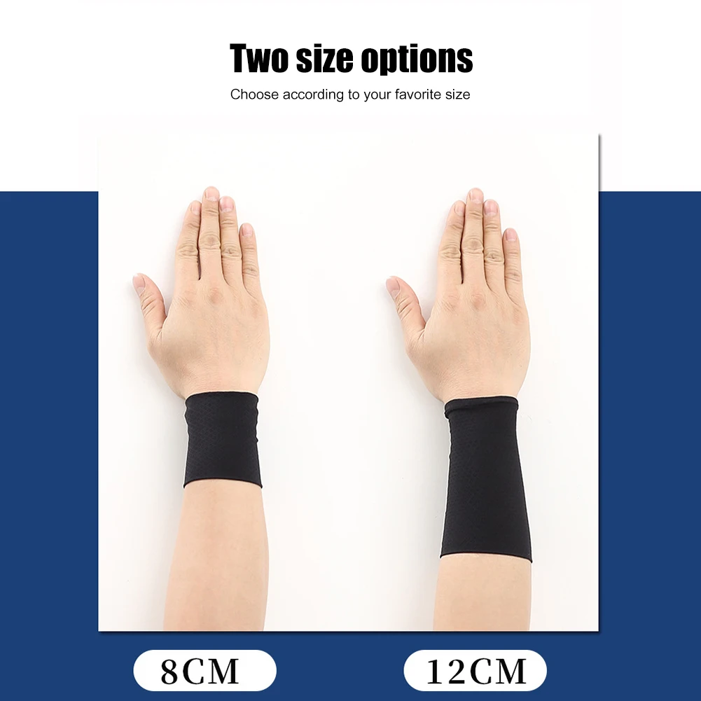 Wrist sweatband wrist brace wrist guard wrist support 2pcs unisex sport sweatband wristband wrist protector gym running sport safety support brace wrap bandage