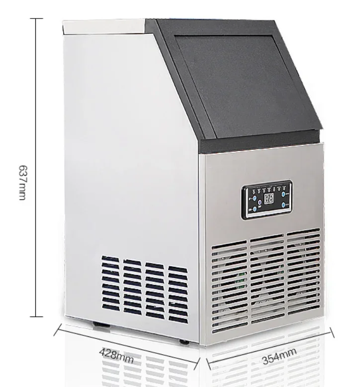 Cost Effective Commercial Square Ice Cub Maker Double Water Inlet Ice Machine
