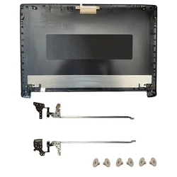Enhanced Laptop Case with LCD Back Cover, Bezel, Palmrest, and Bottom Panel Components (Black A Hinges)
