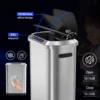 13 Gallon Smart Automatic Trash Can with Lid, Stainless Steel Thickened Body & Super Mute Sensor Lid with 30 Count Garbage Bags 6