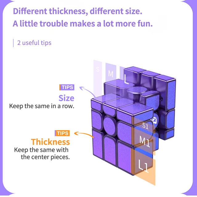 Gan Mirror Cube 3X3 Magnetic,Professional,Puzzle Toys, Antistress,Cast Coated,Children's Gifts Gan Mirror M Speed Cubes 2