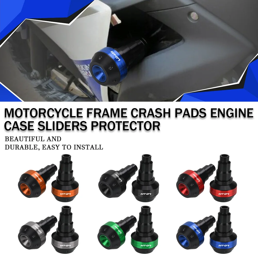 

2014-2023 For YAMAHA MT07 FZ07 Tracer 700/GT 7 Frame Sliders Crash Protector MT 07 Falling Protection Pad Motorcycle Accessories