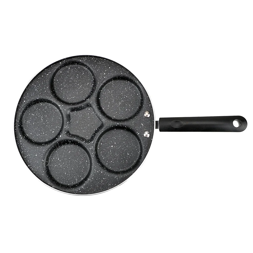 No Oil-smoke Thickened Omelet Pan Breakfast Maker Cooking Egg Ham Pans 4/5/7-hole Frying Pot Non-stick Egg Pancake Steak Pan