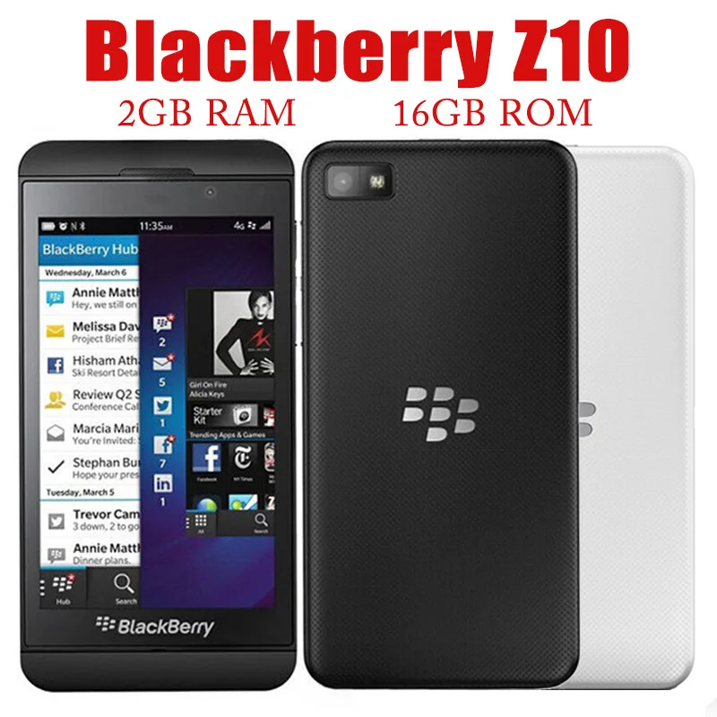 Telefono Cellulare Blackberry Z10 Sbloccato Originale 2Gb Ram 16Gb Rom Mobile 8Mp Fotocamera Smartphone Bluetooth Touch Screen Blackberry Os
