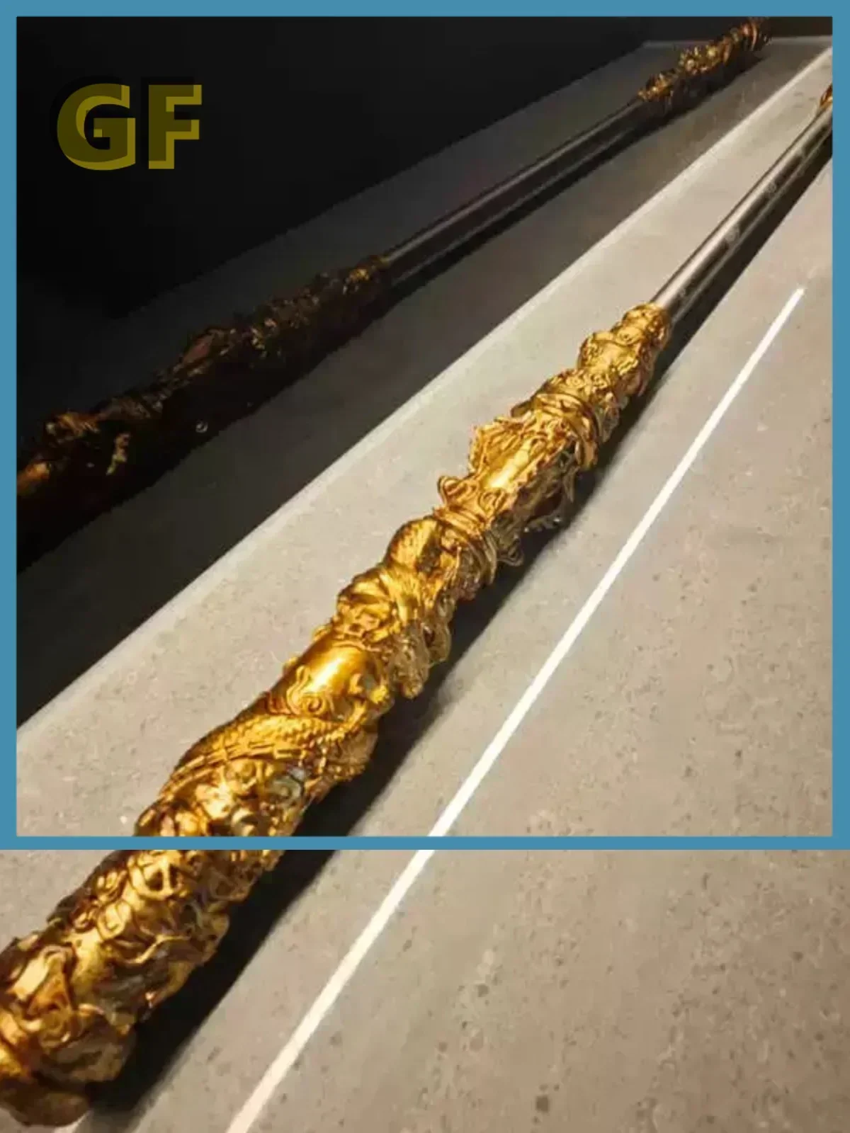 Myth Wukong Gold Hoop Half Metal Weapon Model 1:1 Solid Toy Scalable