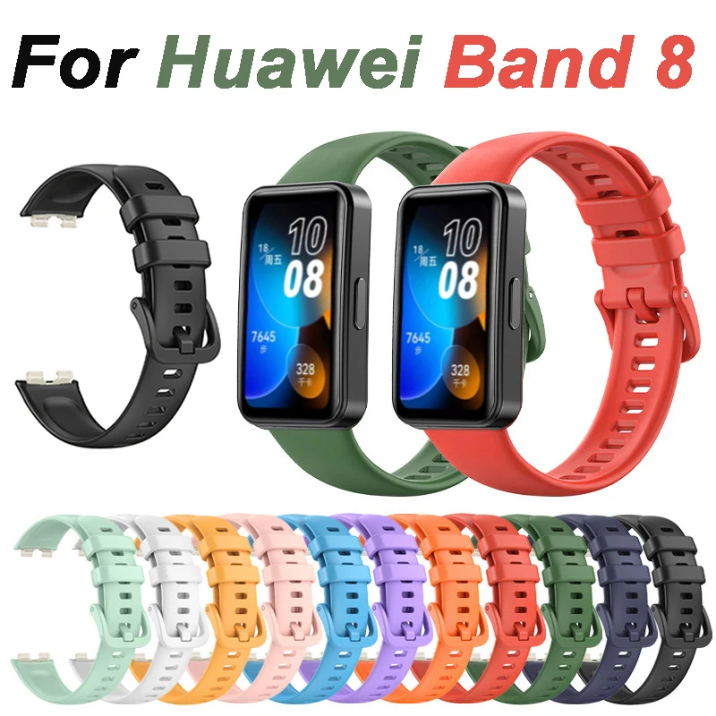 Strap For Huawei Band 8 Bracelet Silicone Sport Smartwatch TPU Waterproof  Wristband Soft Bracelet For Huawei Band 8 Accessories - AliExpress