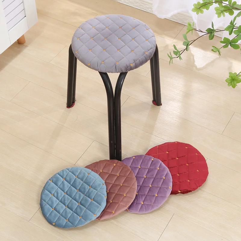 

Round Chair Cushion Soft Thicken Seat Cover Restaurant Shop Seat Mat Home Office Chair Cushion Student Stool Non-slip Mat