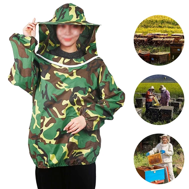 Méhbiztos Védőruházat Teljes Test Méhészeti Kendőhöz Anti-Káta Speciális Felszerelés Szakmai Biztonsági Ruházat Fátyol Motorháztető Kalapjával - Image 3