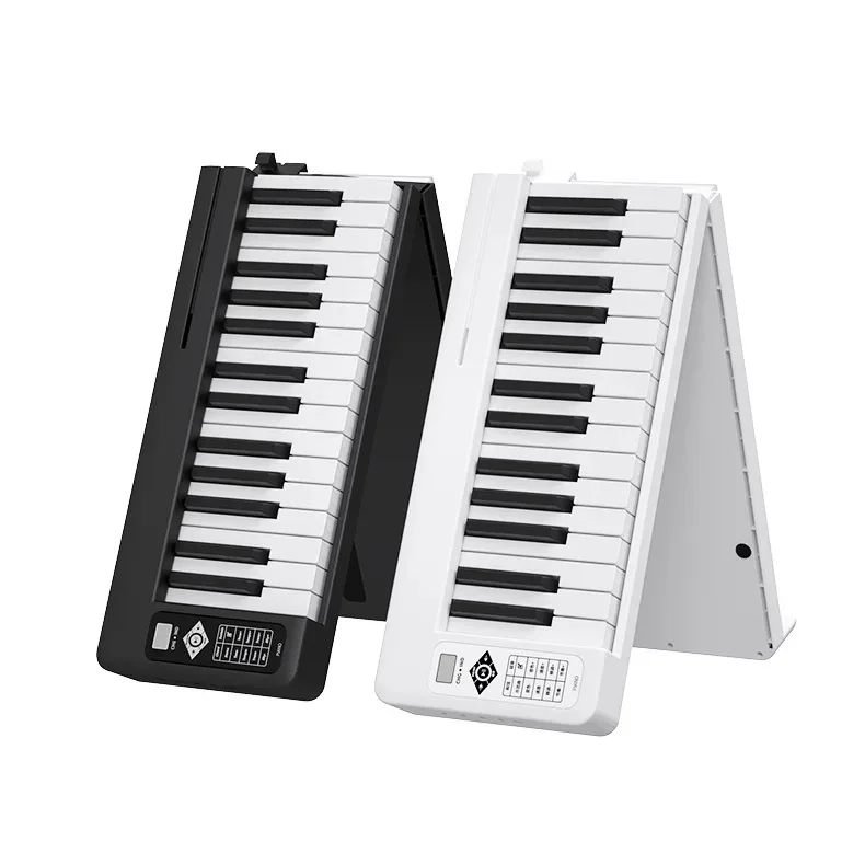 1PCS Multifunctional electronic organ portable 61-key foldable LCD display BT connected digital piano for adult beginners