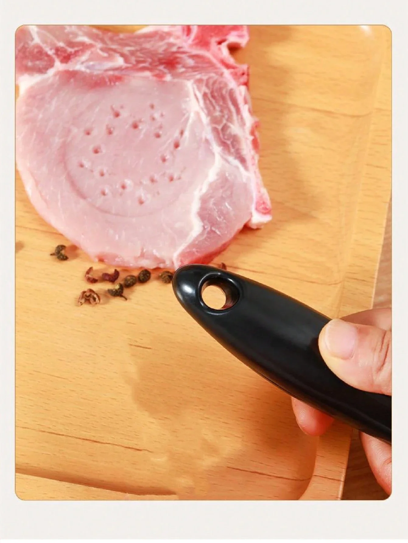 Description Picture 6 of item1Pc Handheld Use Household Tender Meat Needle with Broken Tendons Pork Chop Chicken Chop Chicken Tools Wings Meat Needle Hammer