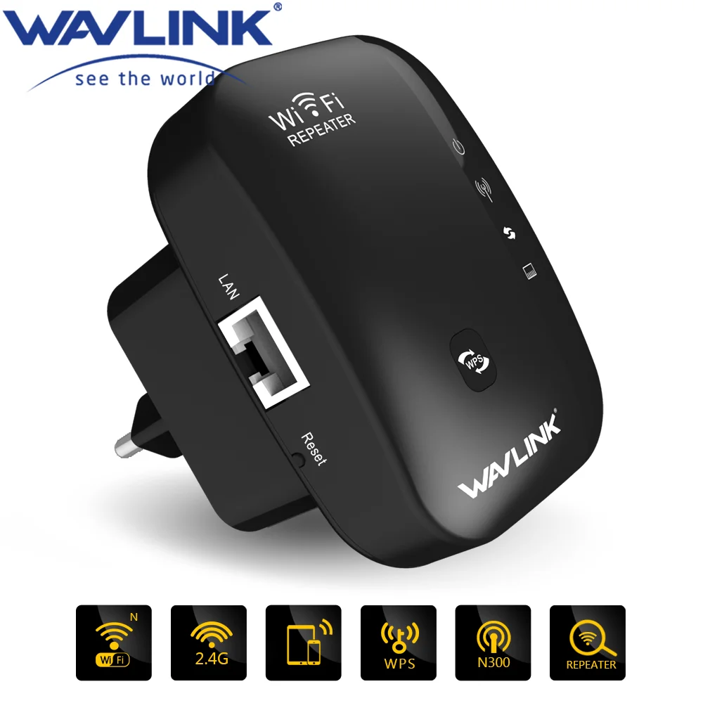 Wavlink Wireless-N 300mbps Repeater Wifi Repeater for Range Extender 
