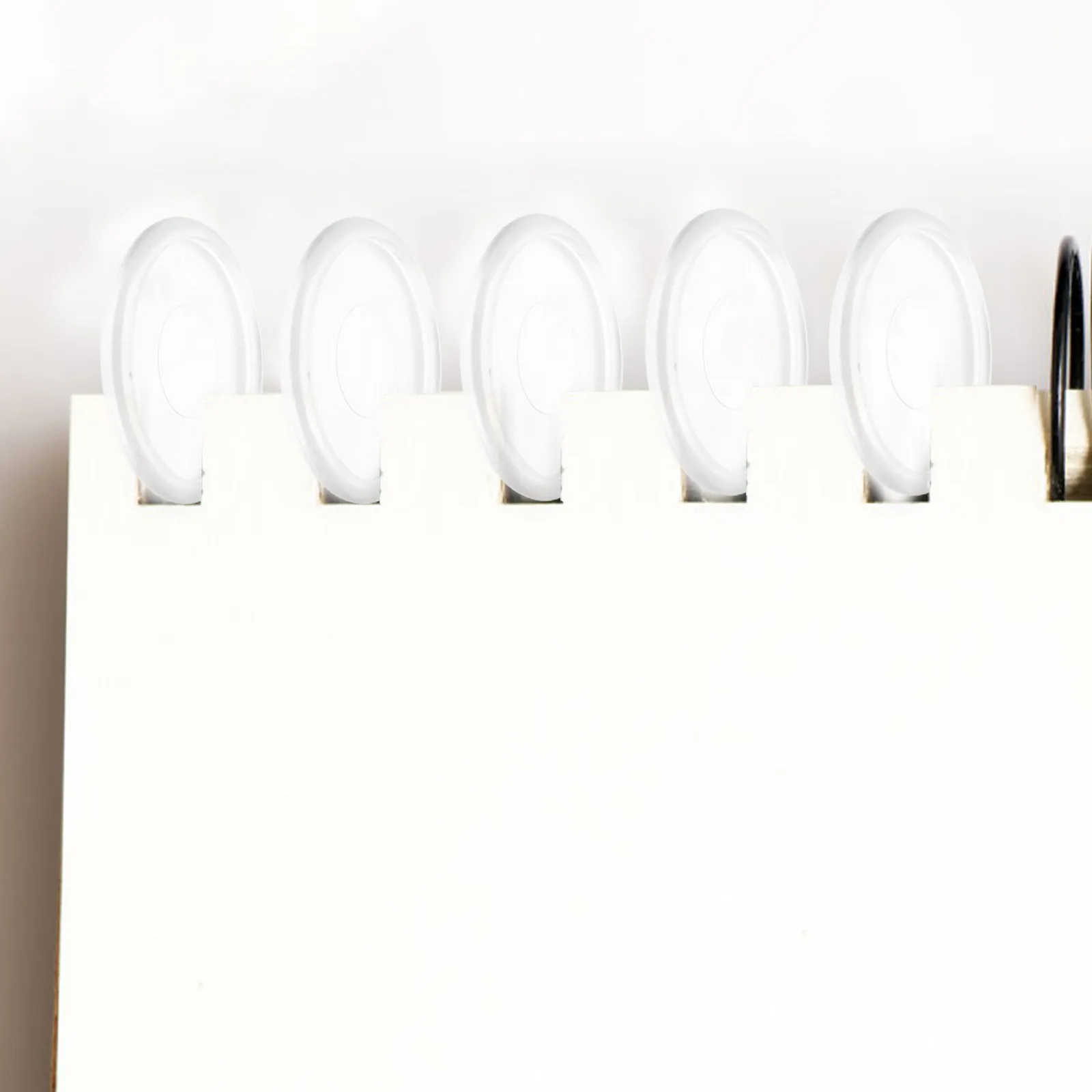 44개 플렉시블 플라스틱 바인더 디스크, 디스크바운드 확장 바인딩 링, 루즈리프 노트북 플래너 북 바인딩용 원형 링