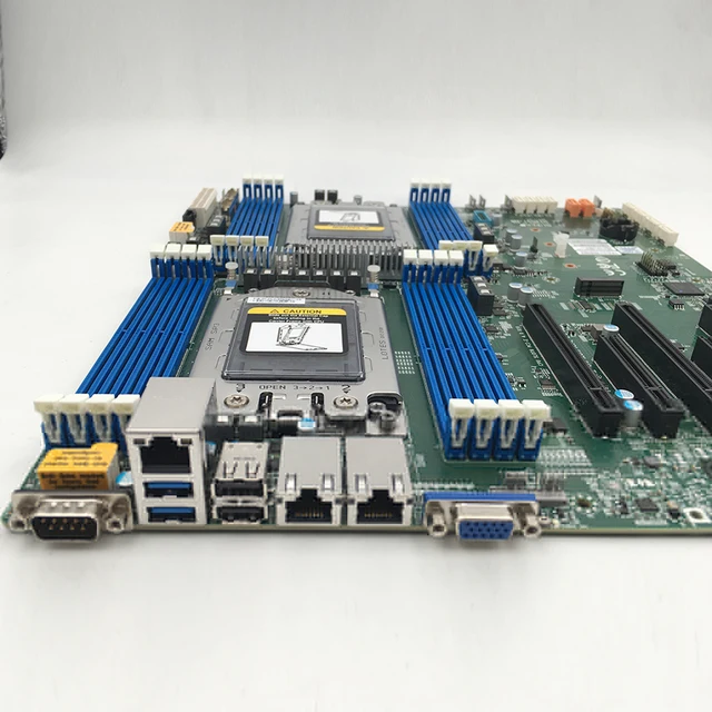Для двухстороннего сервера Supermicro, материнская плата EATX, набор микросхем AMD EPYC серии 7002/7003, поддерживает Pcie4, 100% тестирование, быстрая доставка H12DSi-N6 3