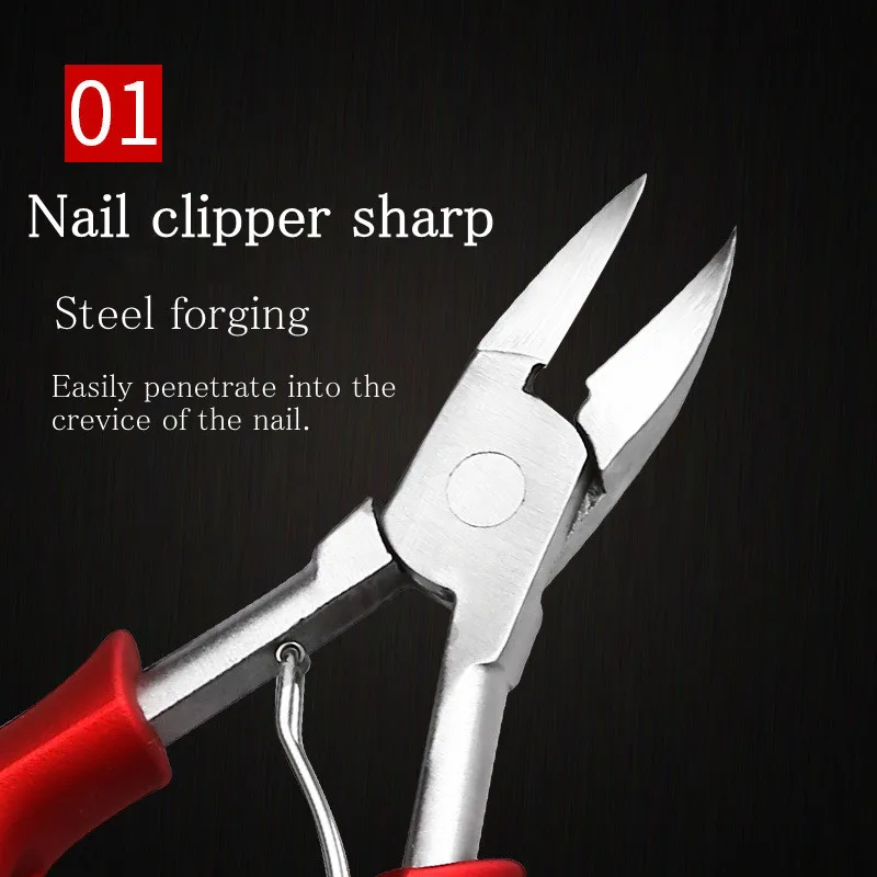 Feet Toenail Clippers Professional Thick Ingrown Toe Nail Clippers for Men Seniors Pedicure Toenail Cutters Nail Tools