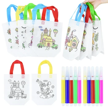 DIY Graffiti Coloring Bags 1
