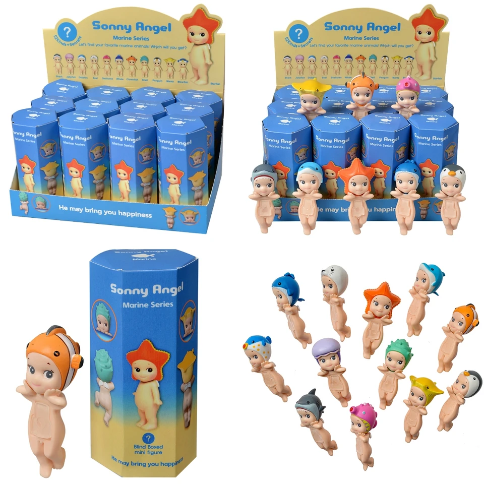 12Pcs/Set Marine Animal Sonny Angel Blind Box Figure Model Toy