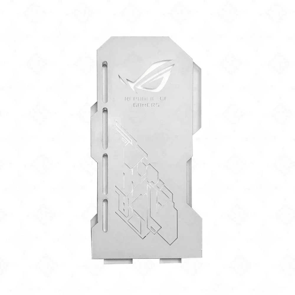 Supporto Scheda Video In Alluminio - Altezza Regolabile 74-120mm, Bianco - Foto 7