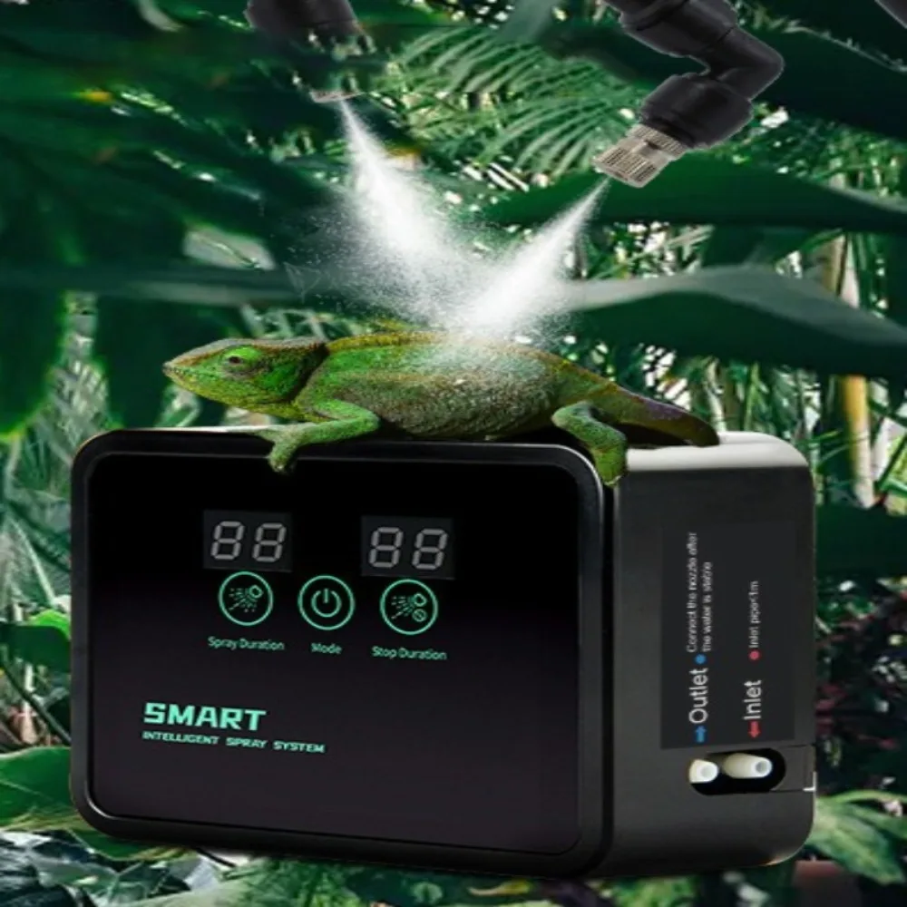 Intelligent Climbing Pet Humidifier Simulating Rainforest Rainfall Low-noise Timed Spray System for Reptiles Pet Products