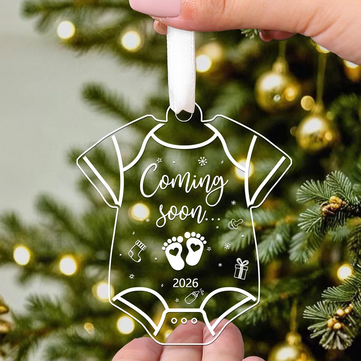Avocados Expecting a Baby ~ We're Expecting Ornament ~ Personalized