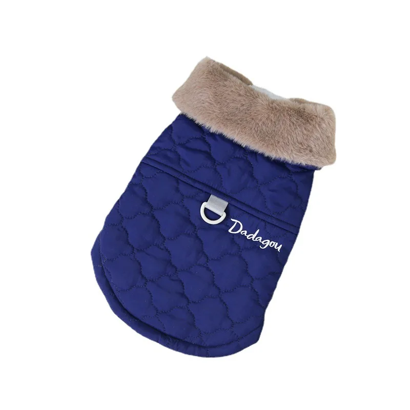 Waterproof Fur Collar Dog Jacket Winter Warm Fleece Small Dogs Puppy Pet Vest Chihuahua Yorkie Pug Coat