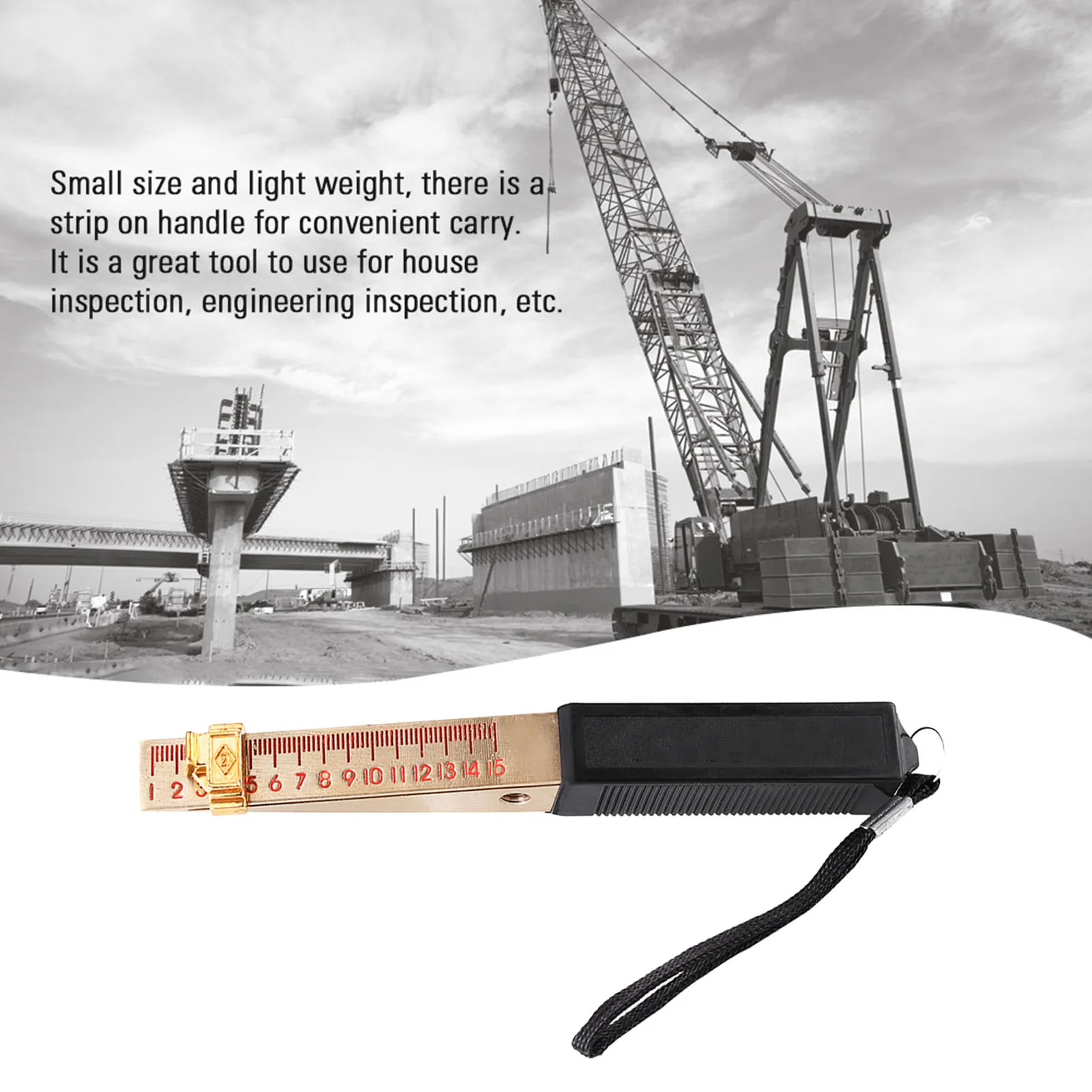 Feeler Gauge Vernier Wedge shaped 1-15mm House Engineering Inspection Flatness Measuring Tool