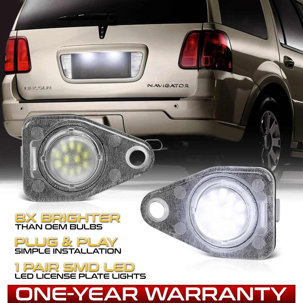 For Ford Expedition Freestar Freestyle Lincoln Mercury Led License Plate  Lights 