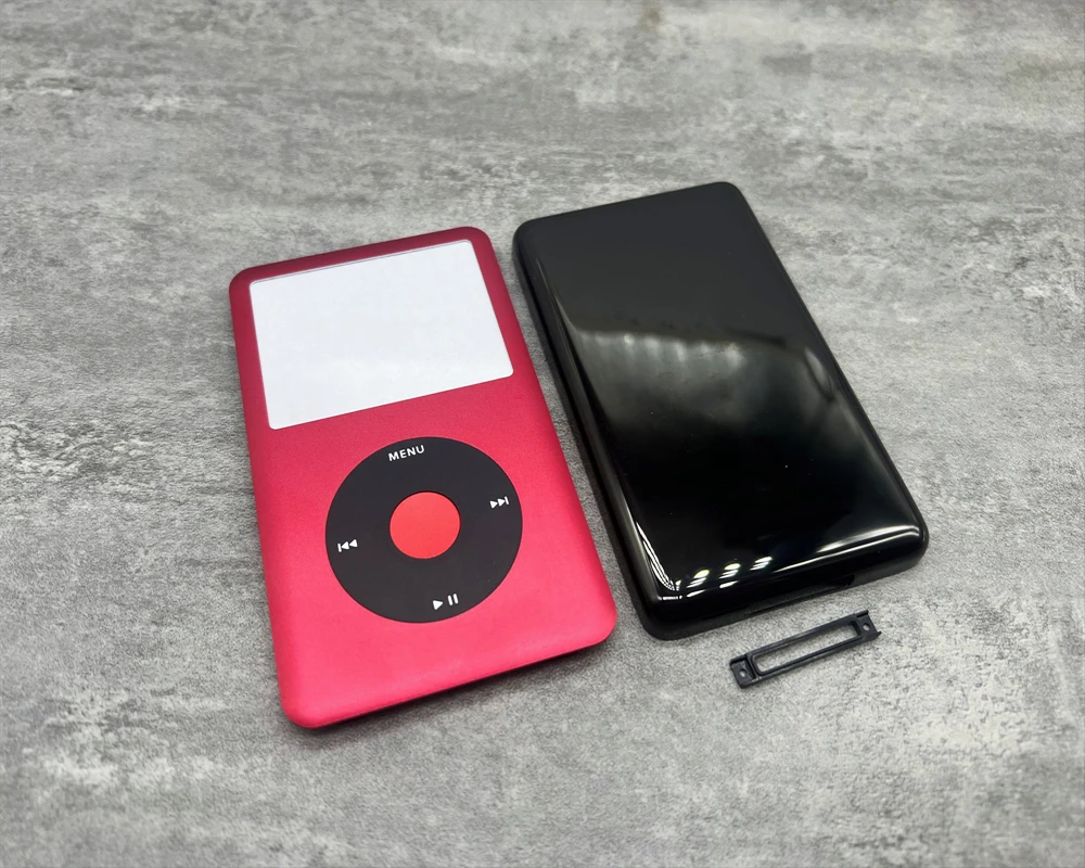 

red front faceplate black back case housing clickwheel red center button bezel for iPod 6th 7th classic 80gb 120gb 160gb