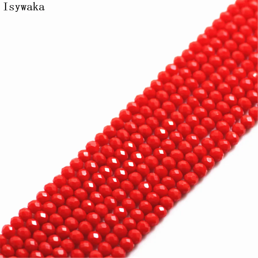 Ink Blue Faceted Crystal Glass Rondelle Beads for Jewelry Making - 170pcs, 2mm