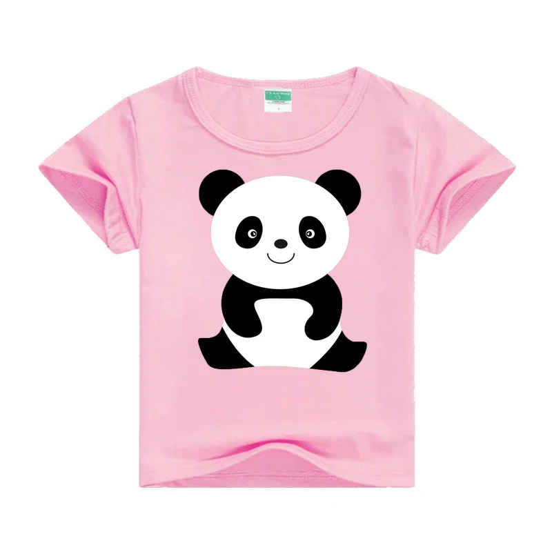 Nieuwe 2019 Kinderen T Shirt Cartoon Grappige Panda T-shirts Zomer Kostuum Baby Jongens Meisjes Kleding Kinderen T Shirts Kinderen dragen