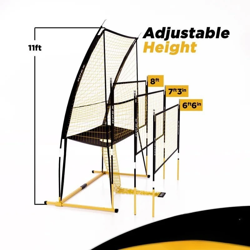 Volleyball Training Net Equipment System Sturdy, Adjustable, and Portable Improve Accuracy, Technique