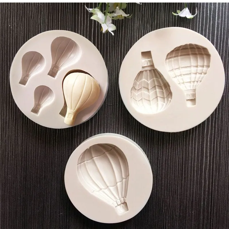 

1pcs Hot Air Balloon Silicone Mold Fondant Cake Decoration Tool Chocolate Fudge Mold Sugarcraft Bakeware Kitchen Tool