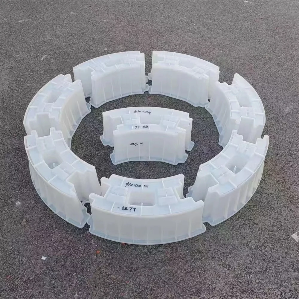 Ground Circular Concrete Block Brick Plastic Mold Inspection Wellbore Module Box 110cm