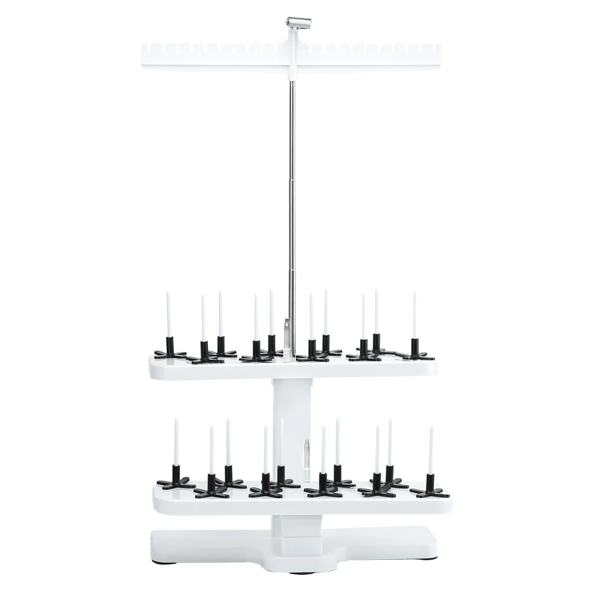 20 Spool Thread Stand Embroidery Machine Sewing Quilting Serger Machine Height Adjustable Cone Thread Holder Rack Universal