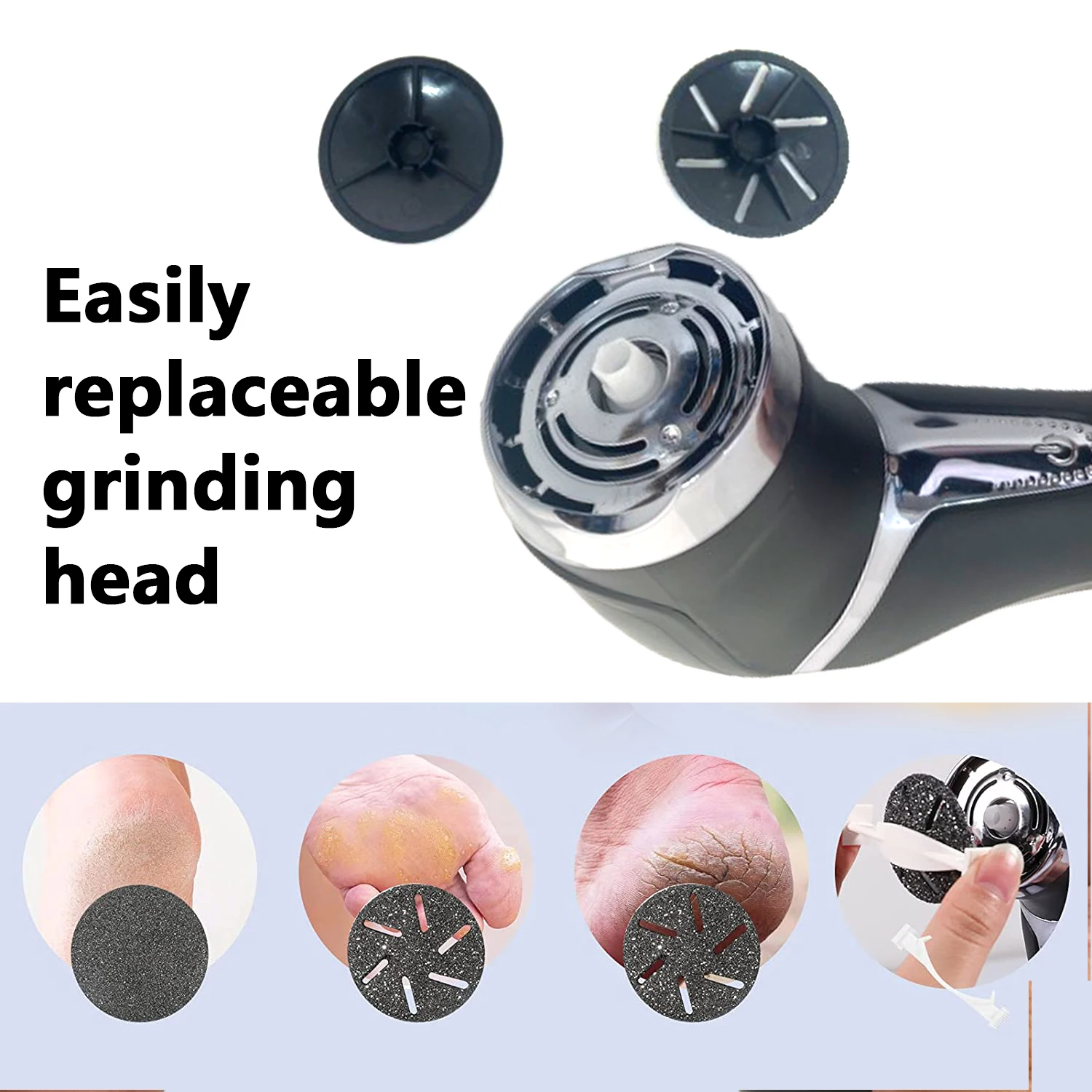 8Pcs Replacement Sandpaper Disk Foot Pedicure Discs Sanding Paper Accessory For Electric Foot File Callus Remover Machine 5