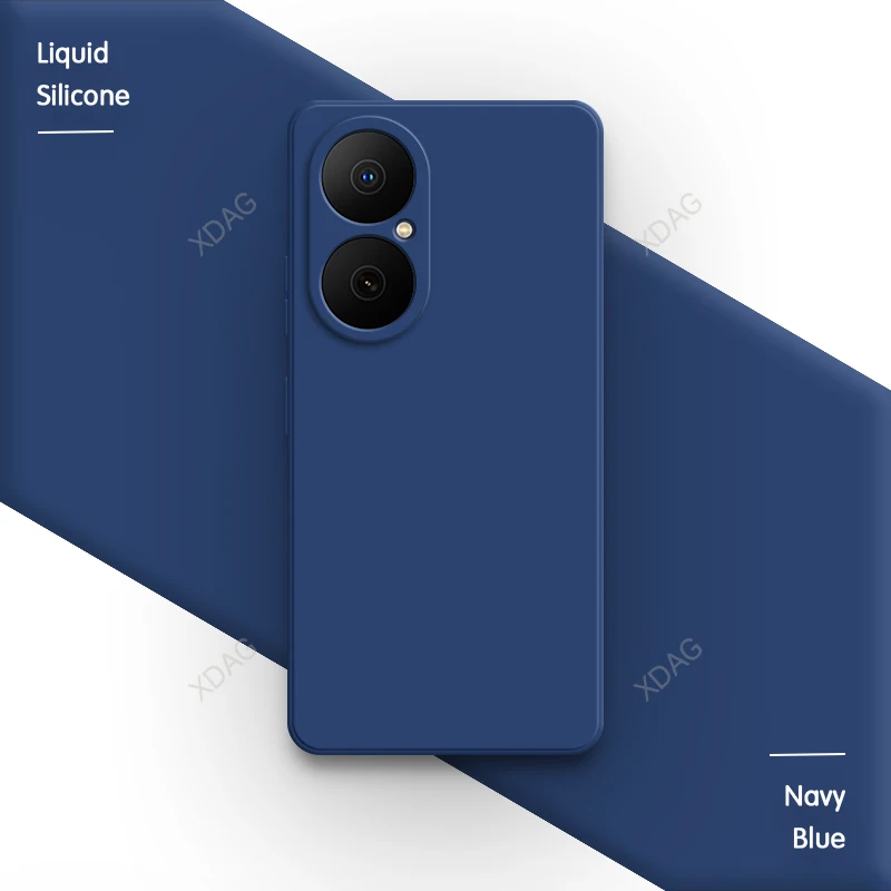 Classic Square Silicone Phone Case with Camera Protection for Huawei Nova Y73 Enjoy 80 5G