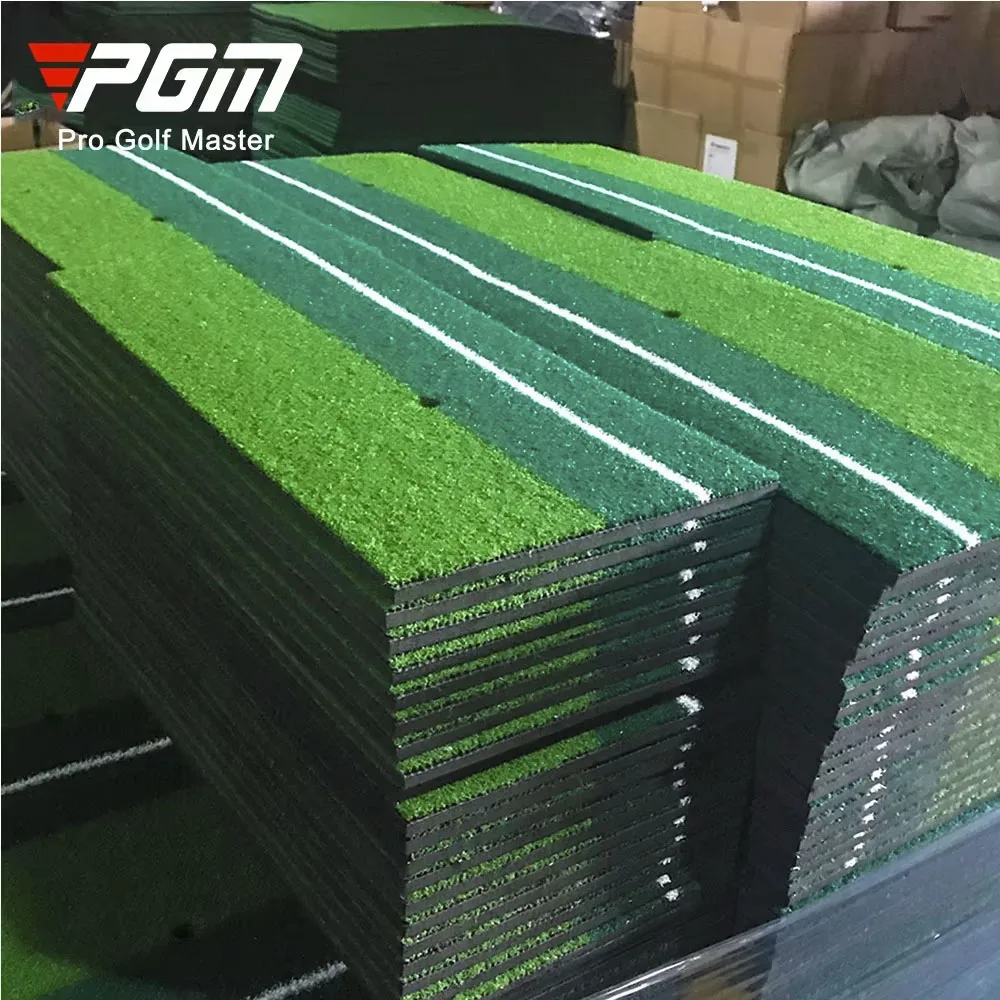 PGM Golf Mat with Rubber Tee Holder Realistic Grass Putting Mats Outdoor Sports Golf Training Turf Mat Indoor Office DJD003-9