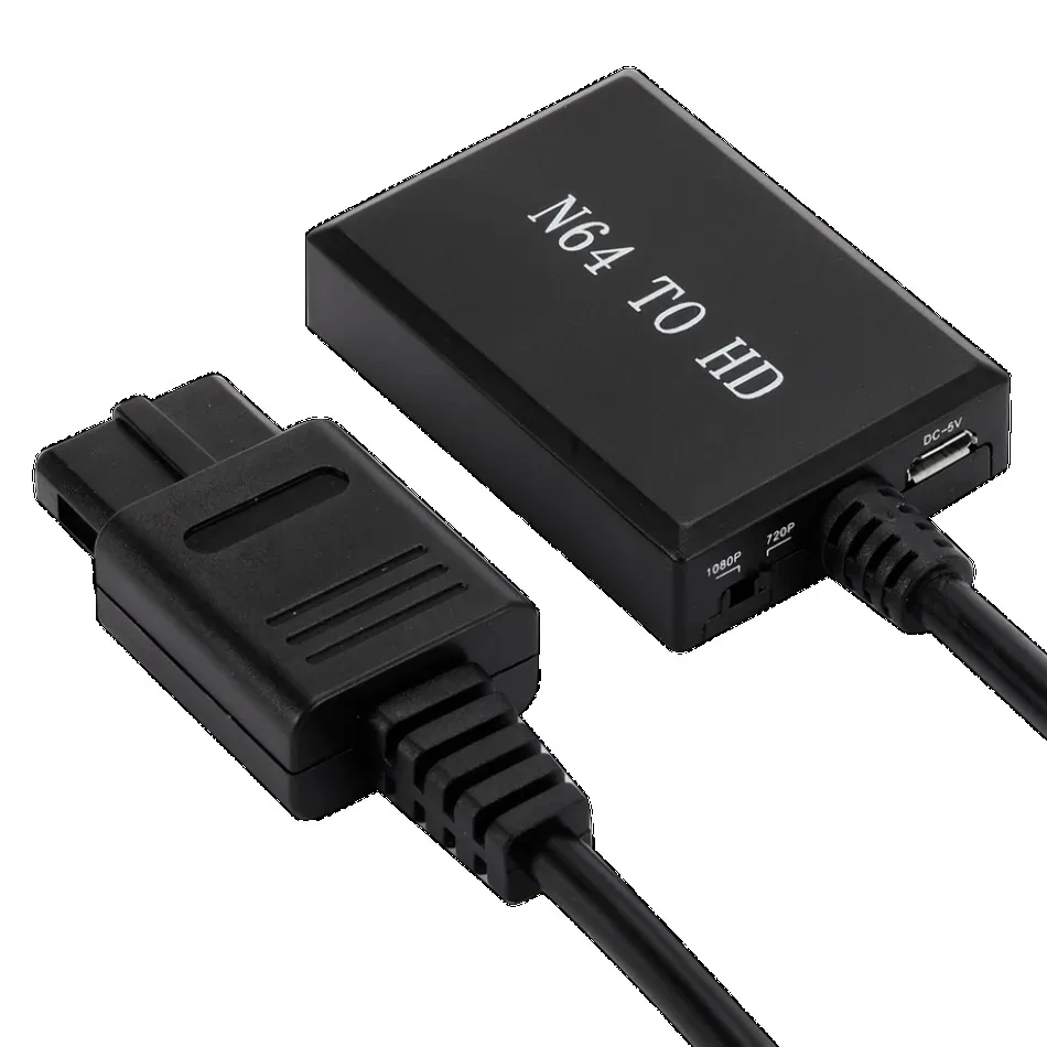 WvvMvv N64 To HDMI-compatible Video Converter High Definition Link Cable For Nintend N64 / SNES Plug And Play HD 1080P Adapter