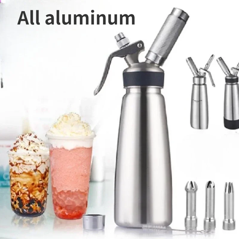 Cream Foam Gun 500ML aluminum alloy cream mixer cake decorating gun siphon dessert tool coffee baking cake decorating decoration tool