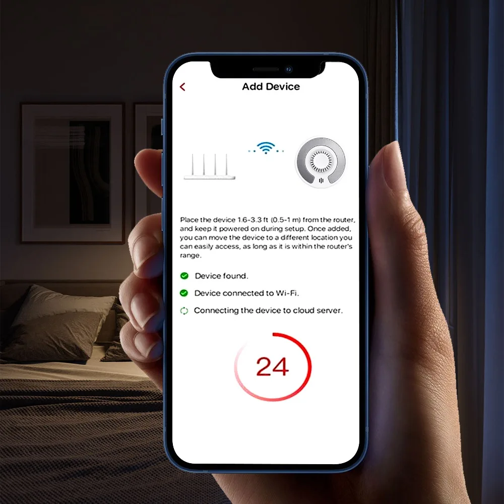 Smart Heat Detector Tuya APP 10Year Battery Fire Temperature Sensor Alarm Wi-Fi Heat Alarm Fire Home Security Smart Home